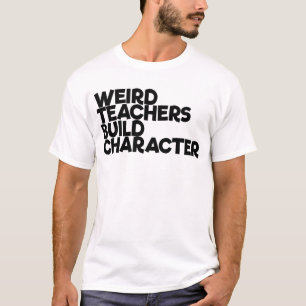 Camiseta Personagem de Criação de Professores Estranhos