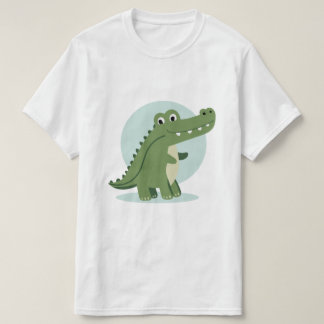 Camiseta Personagem de crocodilo fofo