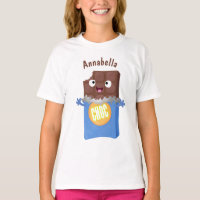 Personagem de desenho animado bar doce de chocolat