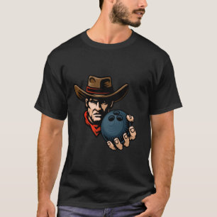 Camiseta Personagem de desenho animado bola de boliche cowb