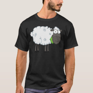 Camiseta Personagem de desenho animado das ovelhas negras