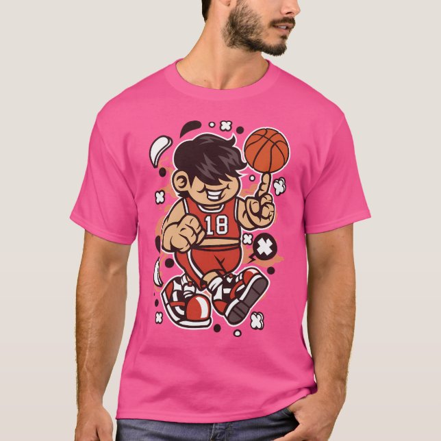 Camiseta Personagem de desenho animado De Jogador De Basque (Frente)