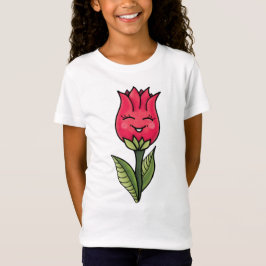 Camiseta Personagem de desenho animado de Primavera de vent