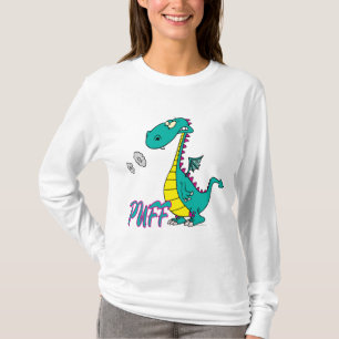 Camiseta personagem de desenho animado do dragão de bobo