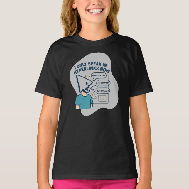 Camiseta Personagem de desenho animado engraçado com o curs (Frente)