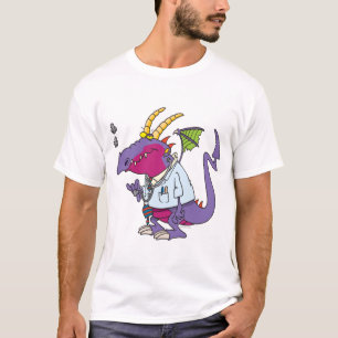 Camiseta personagem de desenho animado engraçado do Dr. Dr