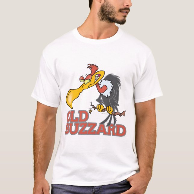 Camiseta personagem de desenho animado engraçado do velho b (Frente)