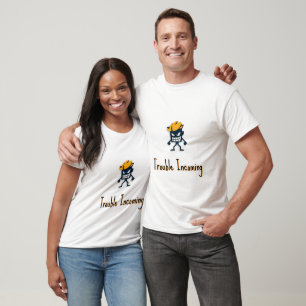 Camiseta Personagem de desenho animado pesado com atitude