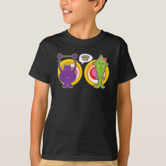 Camiseta Personagem de desenho animado Purple & Miss Green 