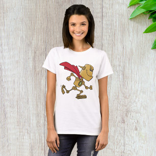 Camiseta Personagem de desenho animado super-herói robô cor
