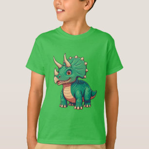Camiseta Personagem de Dinossauro Bebê para Crianças