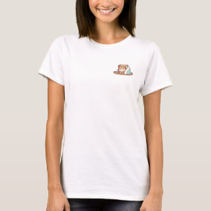 Camiseta Personagem de Livro Adormecido e Fofo Envolvido em