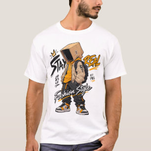 Camiseta Personagem de Moda Streetwear Urbana – Grafite Leg