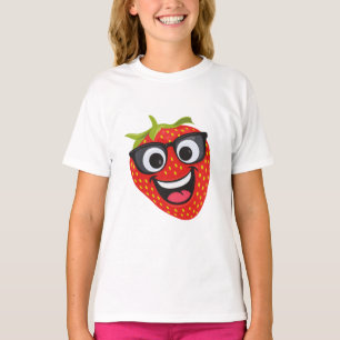 Camiseta Personagem de Morango Legal – Arte Divertida de Fr