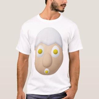Camiseta Personagem de Ovo Excêntrico RG & RA Design Fofo