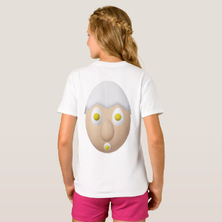 Camiseta Personagem de Ovo Excêntrico RG & RA Design Fofo