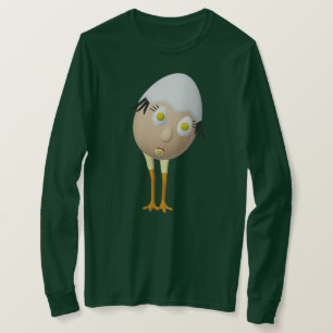 Camiseta Personagem de Ovo Excêntrico RG & RA Design Fofo