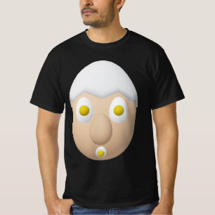 Camiseta Personagem de Ovo Excêntrico RG & RA Design Fofo 
