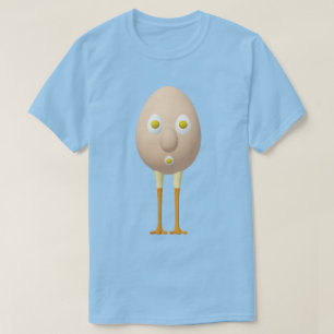 Camiseta Personagem de Ovo Excêntrico RG & RA Design Fofo