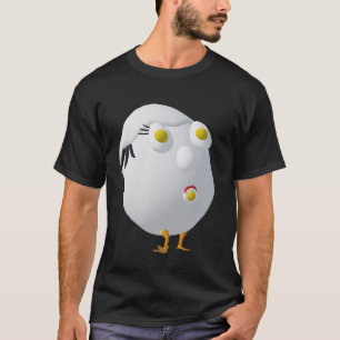 Camiseta Personagem de Ovo Excêntrico RG & RA Design Fofo