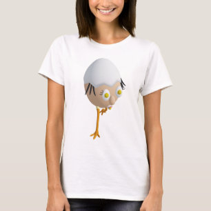 Camiseta Personagem de Ovo Excêntrico RG & RA Design Fofo