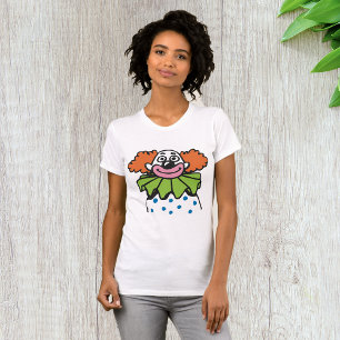 Camiseta Personagem de Palhaço Caprichoso com Cabelo Laranj
