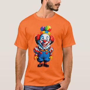 Camiseta Personagem de Palhaço de Circo com Fantasia Colori