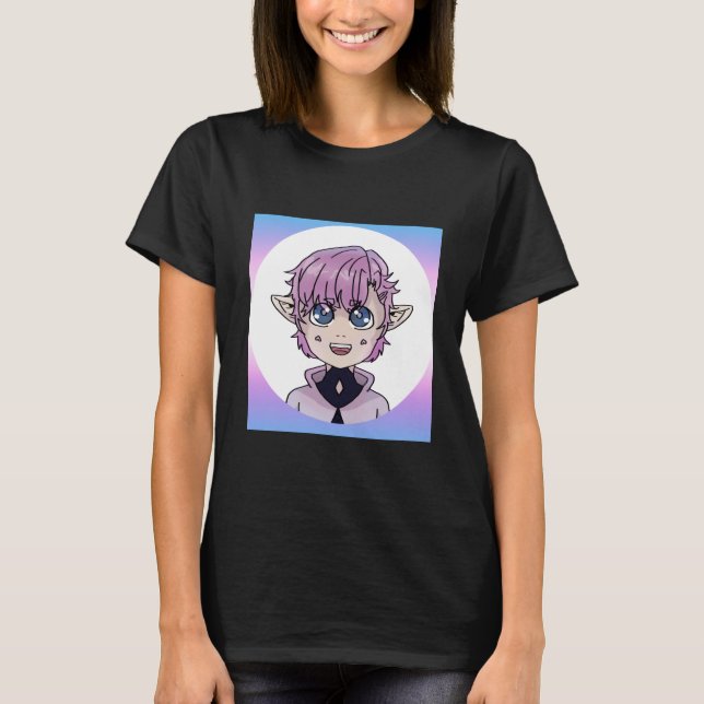 Camiseta Personagem Elf Anime de Chibi Kawaii Cute (Frente)