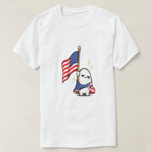 Camiseta Personagem engraçado do 4 de julho cansado dos EUA