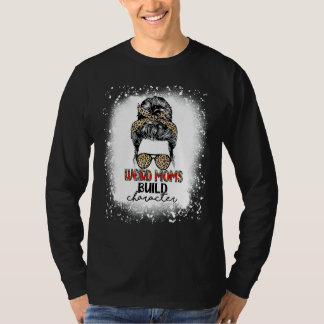 Camiseta Personagem esquisita de construção do Mães Leopard