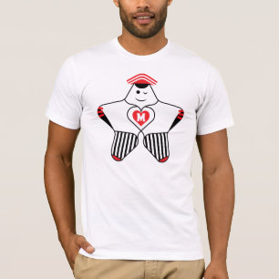 Camiseta Personagem Estrela Divertida Com Coração