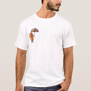 Camiseta Personagem Feliz de Cachorro Quente de Desenho Ani