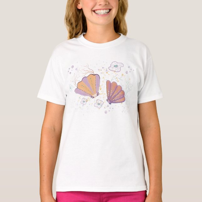 Camiseta personagem fofo de verão (Frente)