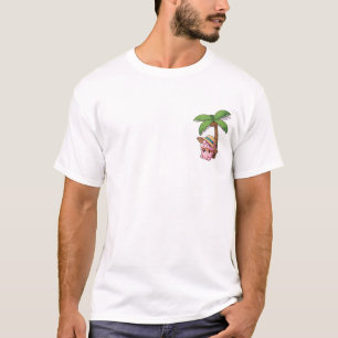 Camiseta Personagem Kawaii de Cupcake Rosa com Chapéu de Pa