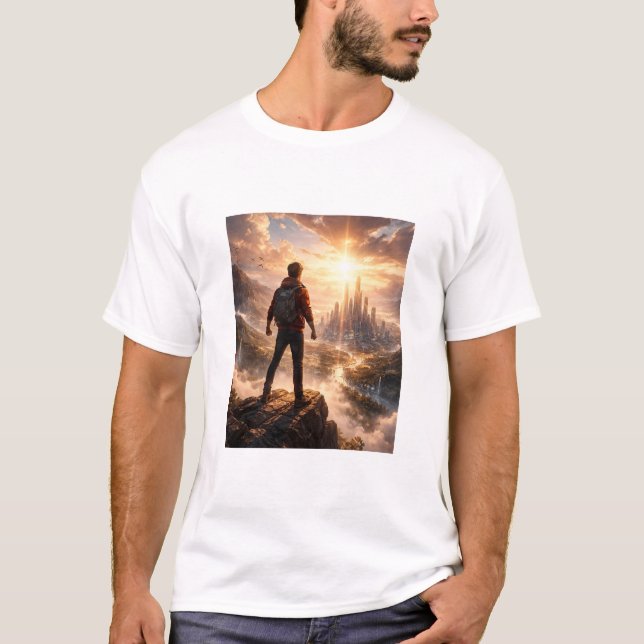 Camiseta Personagem Masculino Ficção Científica (Frente)