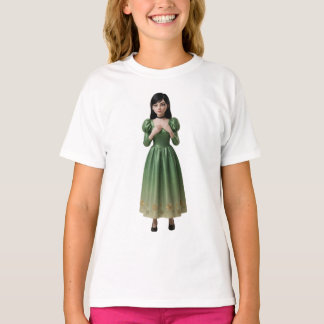 Camiseta Personagem Princesa Verde Esmeralda 3D