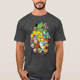 Camiseta Personagens Clássicos da Nickelodeon Irrompendo ee