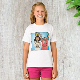 Camiseta Personagens da Rainha Bíblica e Baseados na Fé do 