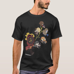 Camiseta personagens de arte de fã inspirados na limbus com