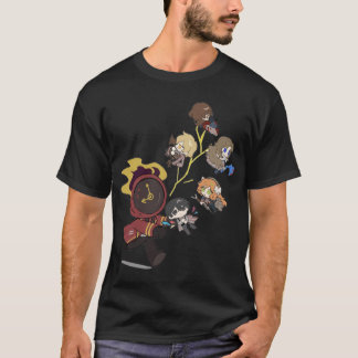 Camiseta personagens de arte de fã inspirados na limbus com
