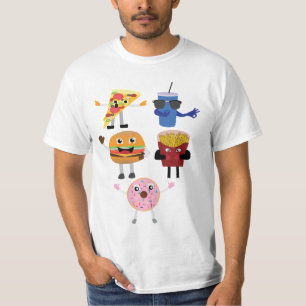 Camiseta Personagens de Comida
