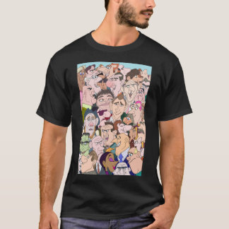 Camiseta Personagens de desenho animados Engraçados Colorid