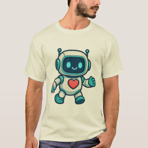 Camiseta Personagens de IA e Robô