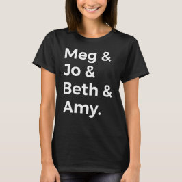 Camiseta Personagens de Mulheres Pequenas I