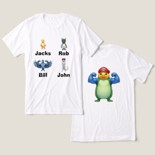 Camiseta Personagens de Pássaros Melhores Amigos