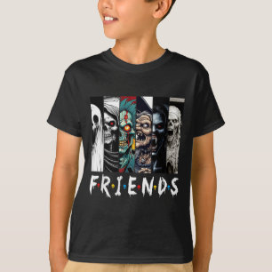 Camiseta Personagens de Terror Amigos Família Correspondent