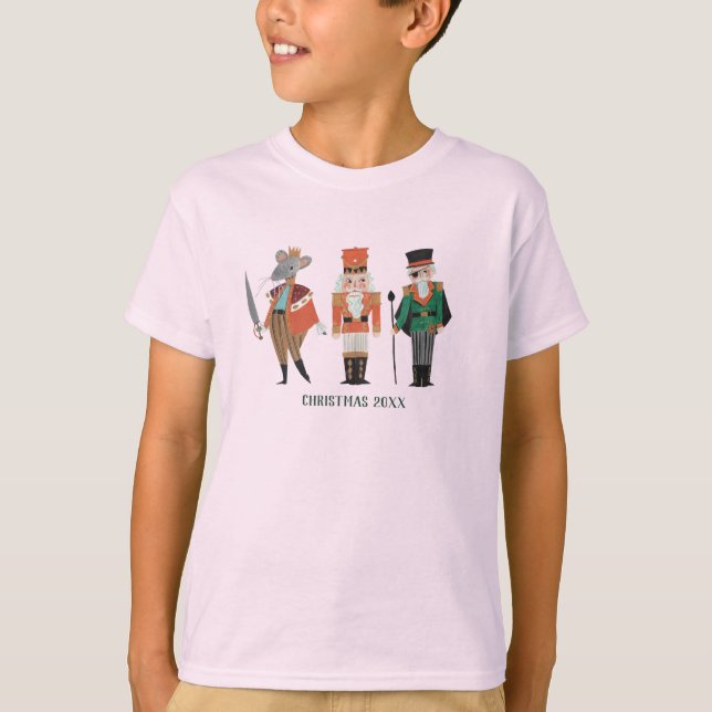Camiseta personagens do Ballet Nutcracker Natal (Frente)