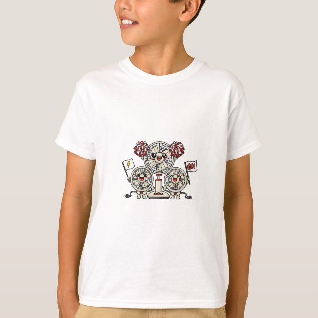 Camiseta Personagens do Esquadrão de Torcedores de Líder de (Frente)