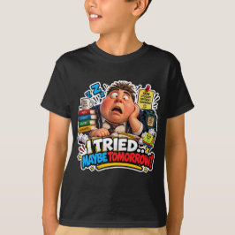 Camiseta Personagens Engraçados Balão de Volta às Aulas