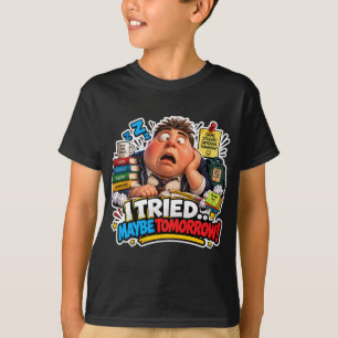 Camiseta Personagens Engraçados Balão de Volta às Aulas